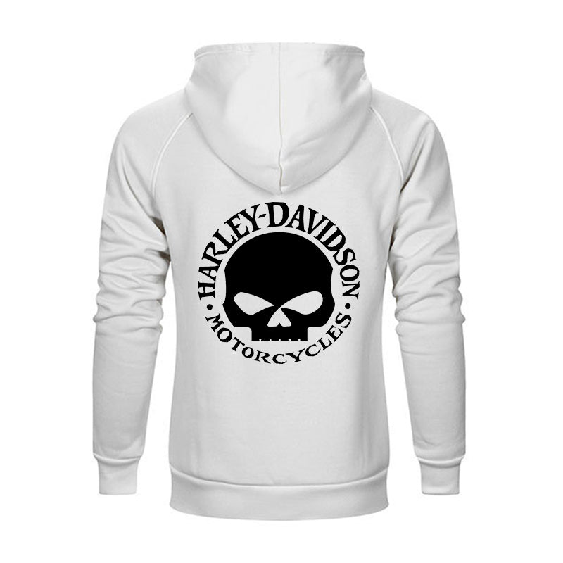 H D Skull Logo Cotton Hoodie for Riders by RiderOut™