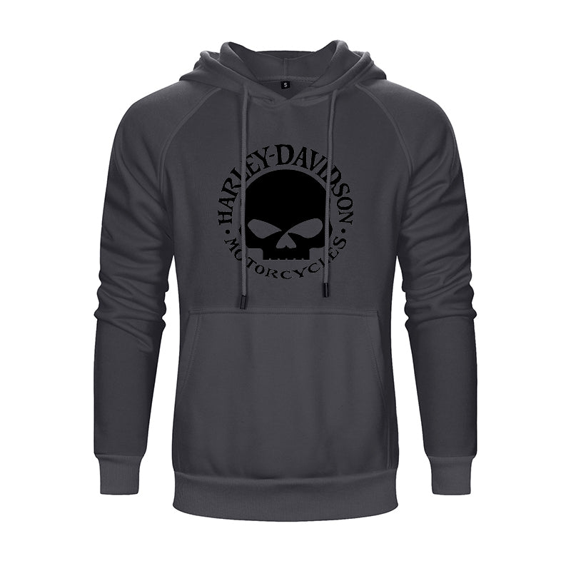 H D Skull Logo Cotton Hoodie for Riders by RiderOut™