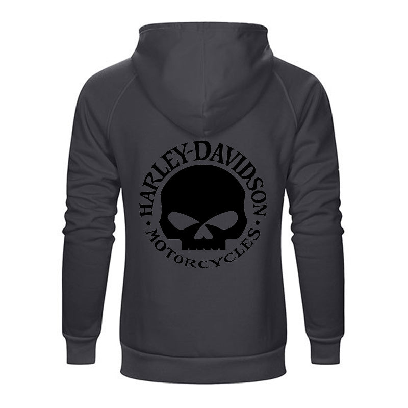 H D Skull Logo Cotton Hoodie for Riders by RiderOut™