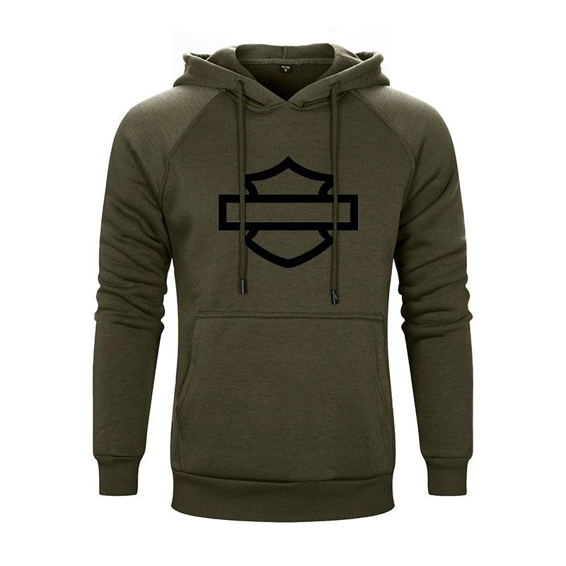 H D Basic Logo Cotton Hoodie for Riders by RiderOut™