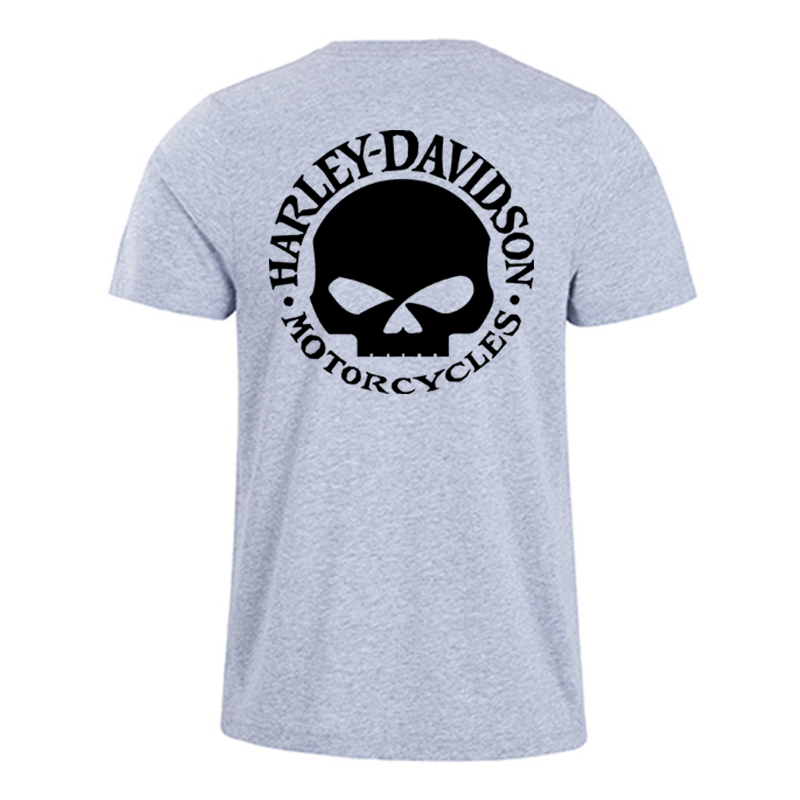 H D Skull Logo Cotton T-shirt by RiderOut™