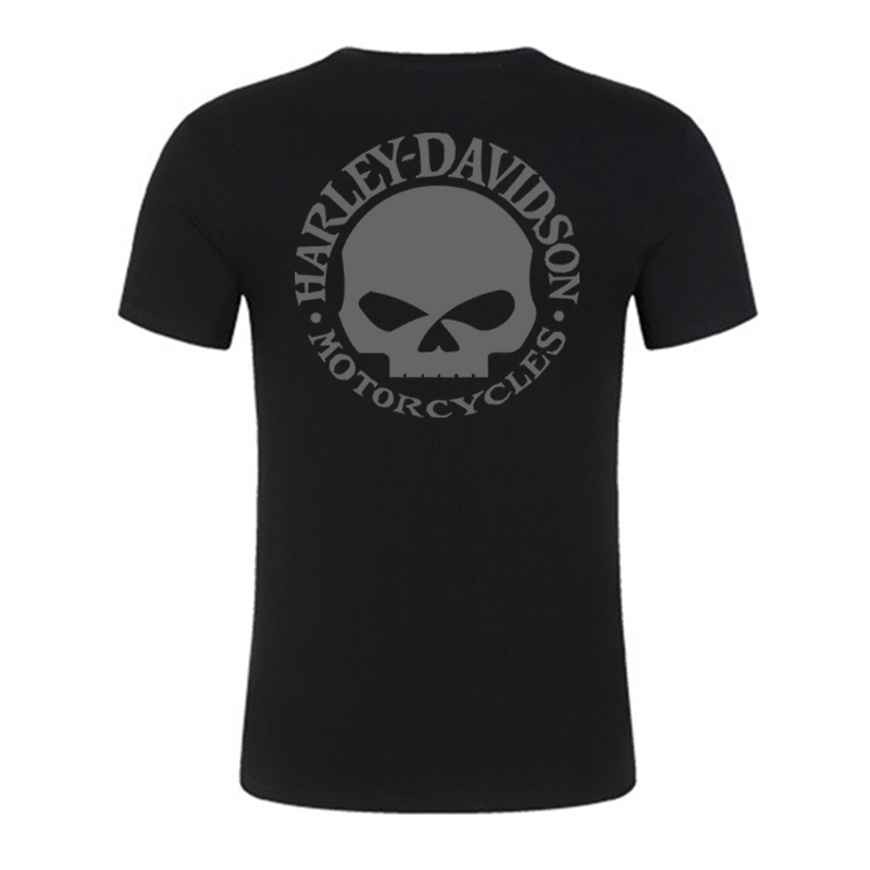 H D Skull Logo Cotton T-shirt by RiderOut™