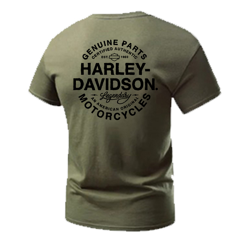 H D Classic Logo Cotton T-shirt by RiderOut™