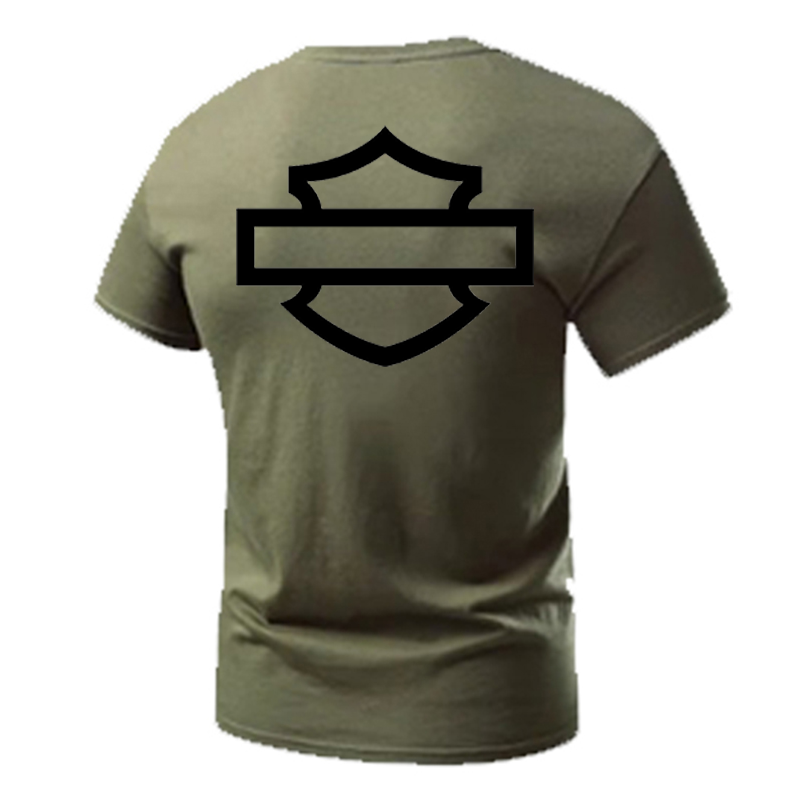 H D Basic Logo Cotton T-shirt by RiderOut™