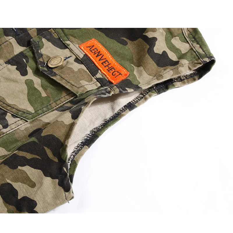 Camouflage Denim Vest by RiderOut