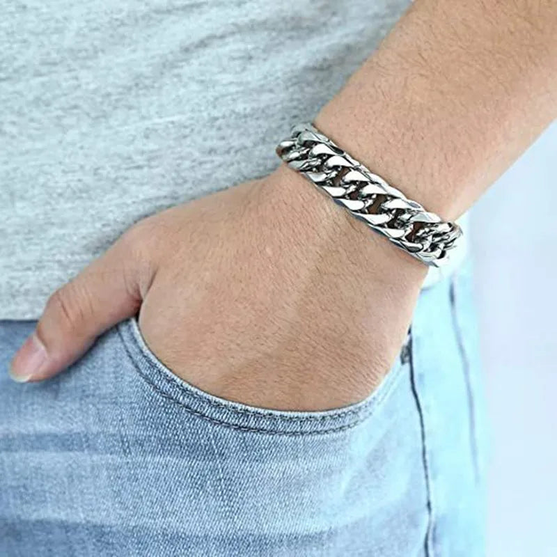 Thick Hand Motorcycle Chain Bracelet by RiderOut™