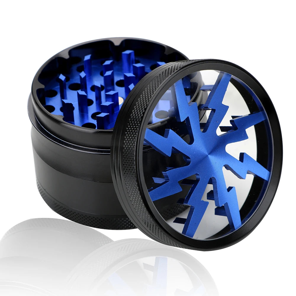 Transparent Cutter Latest Lightning-Shaped Spice Grinder by RiderOut™