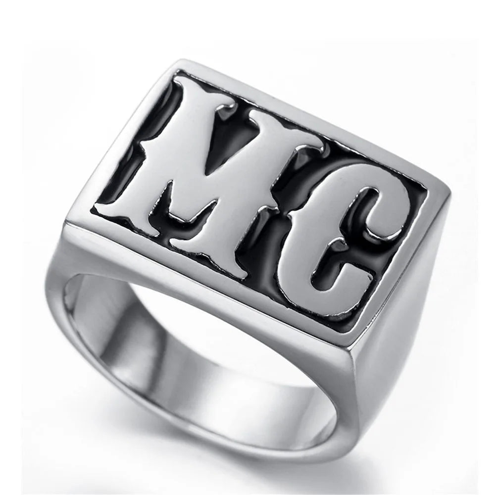 MC Letters Ring by RiderOut™