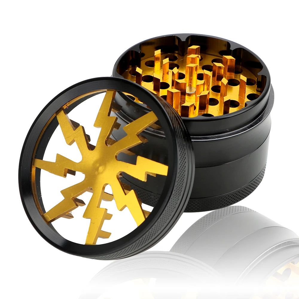 Transparent Cutter Latest Lightning-Shaped Spice Grinder by RiderOut™