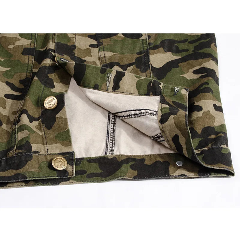 Camouflage Denim Vest by RiderOut