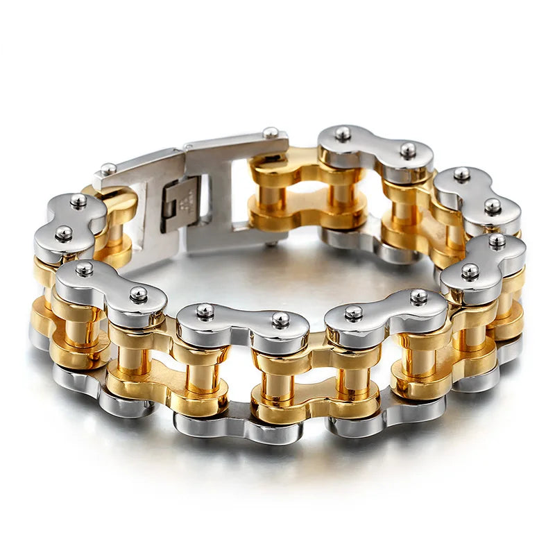 Thick Motorcycle Biker Chain Link Bracelet by RiderOut™