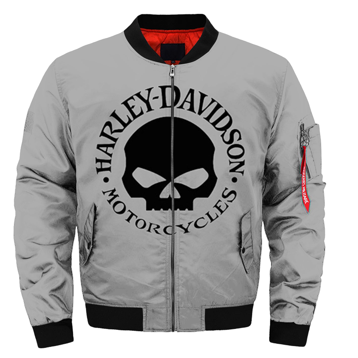 H D Skull Logo Bomber Jacker for Riders by RiderOut™