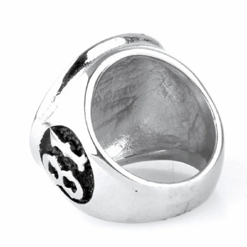 Support 81 World Stainless Steel Ring by RiderOut