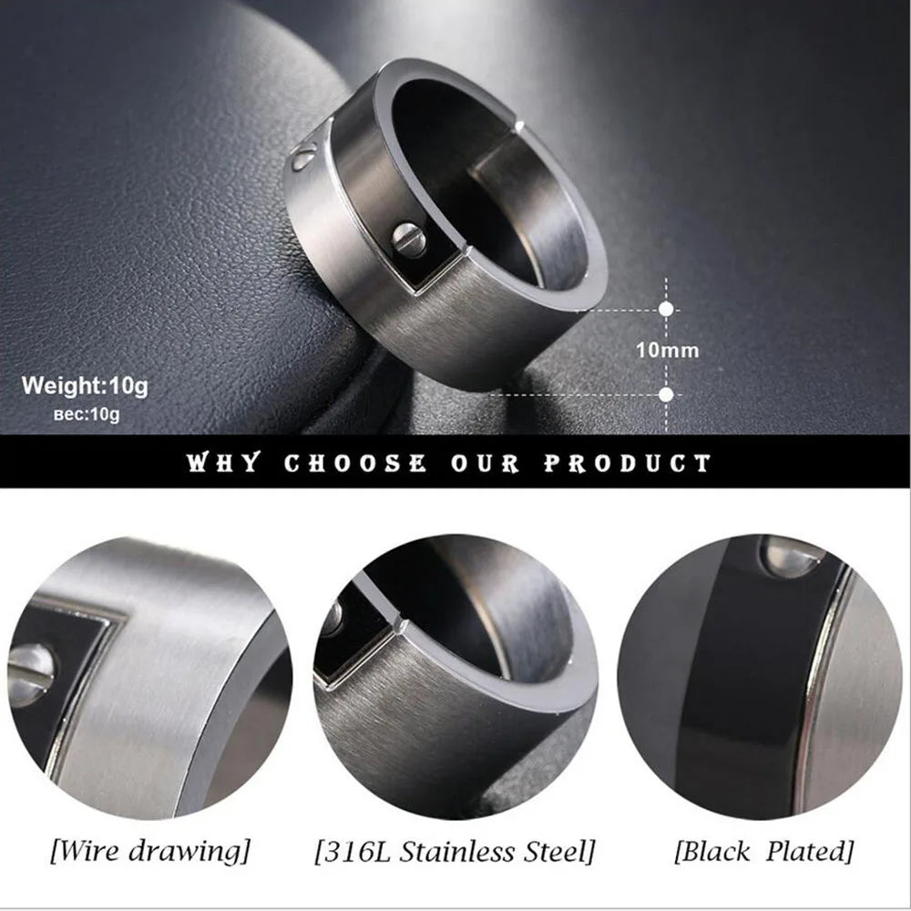 Unique Design Fashion Titanium Ring by RiderOut™
