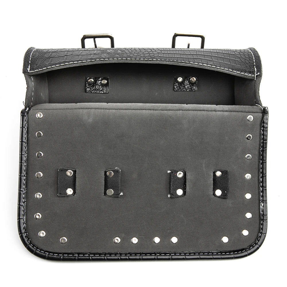 Motorcycle Saddlebag Leather Luggage Bag by RiderOut