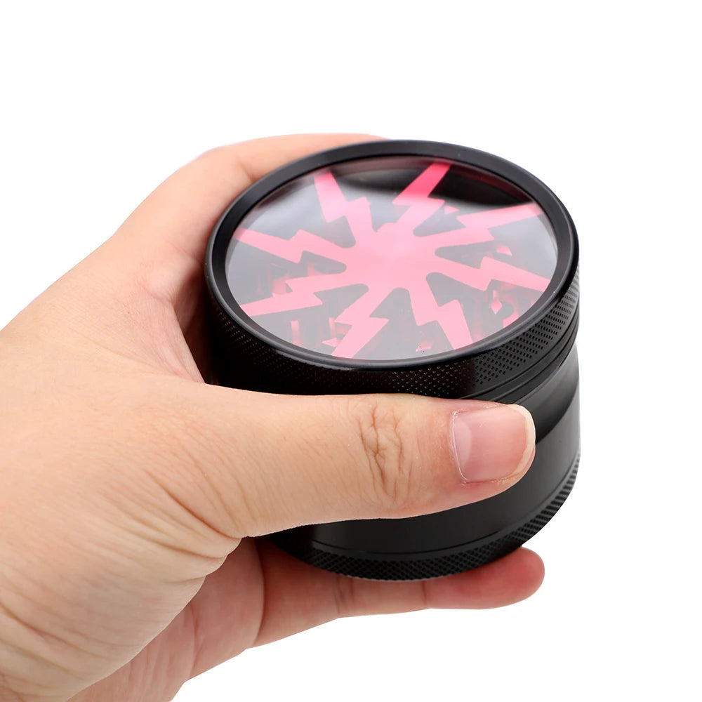 Transparent Cutter Latest Lightning-Shaped Spice Grinder by RiderOut™