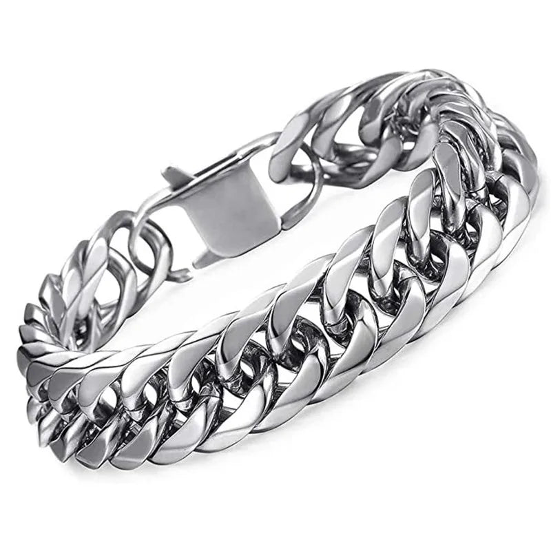 Thick Hand Motorcycle Chain Bracelet by RiderOut™