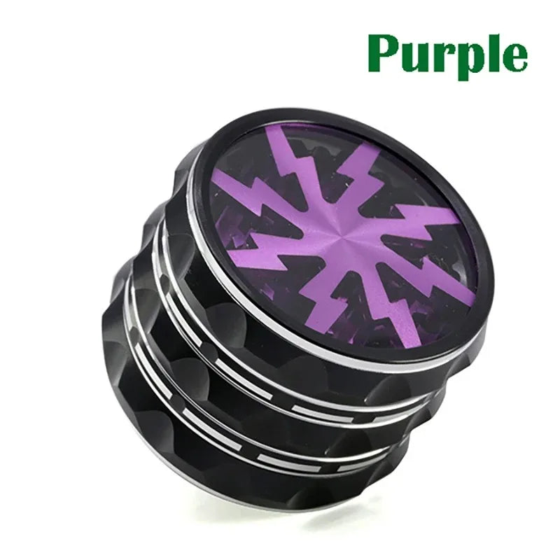 2.5inch Hand Crank Aluminium Grinder with Clear Top by RiderOut™
