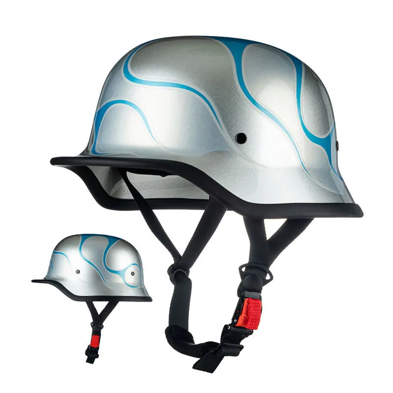Vintage Classic German Retro Motorcycle Helmet by RiderOut™