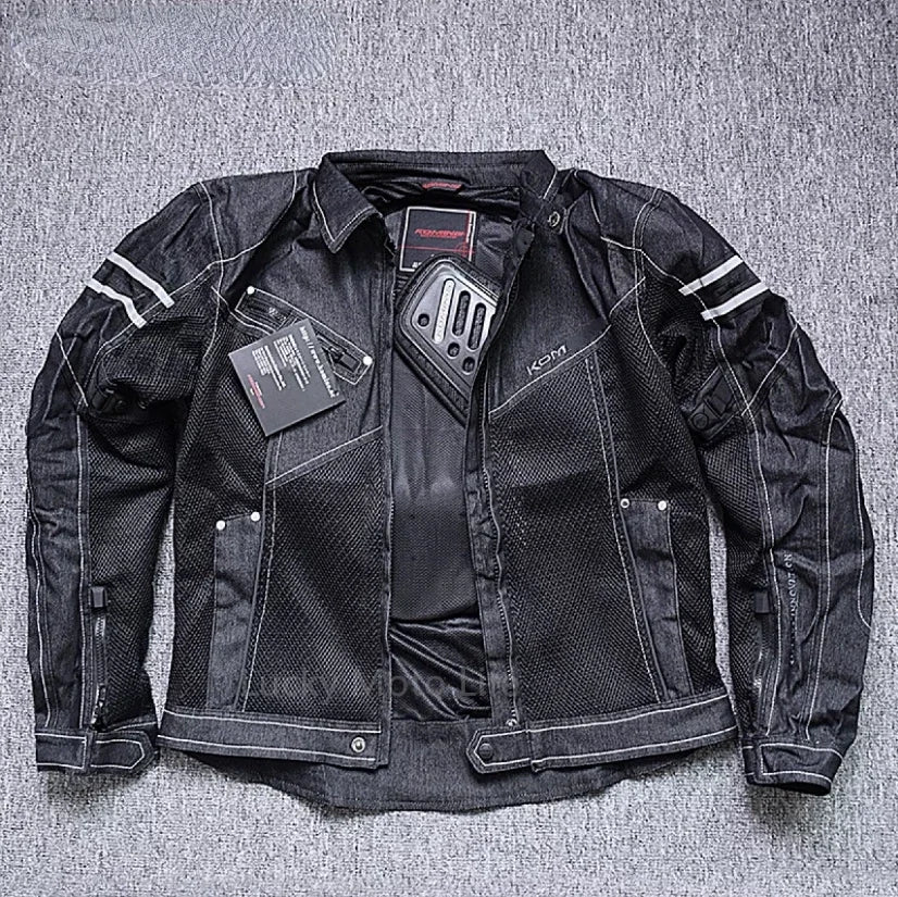 Breathable Denim Mesh Racing Riding Motorcycle Jacket by RiderOut