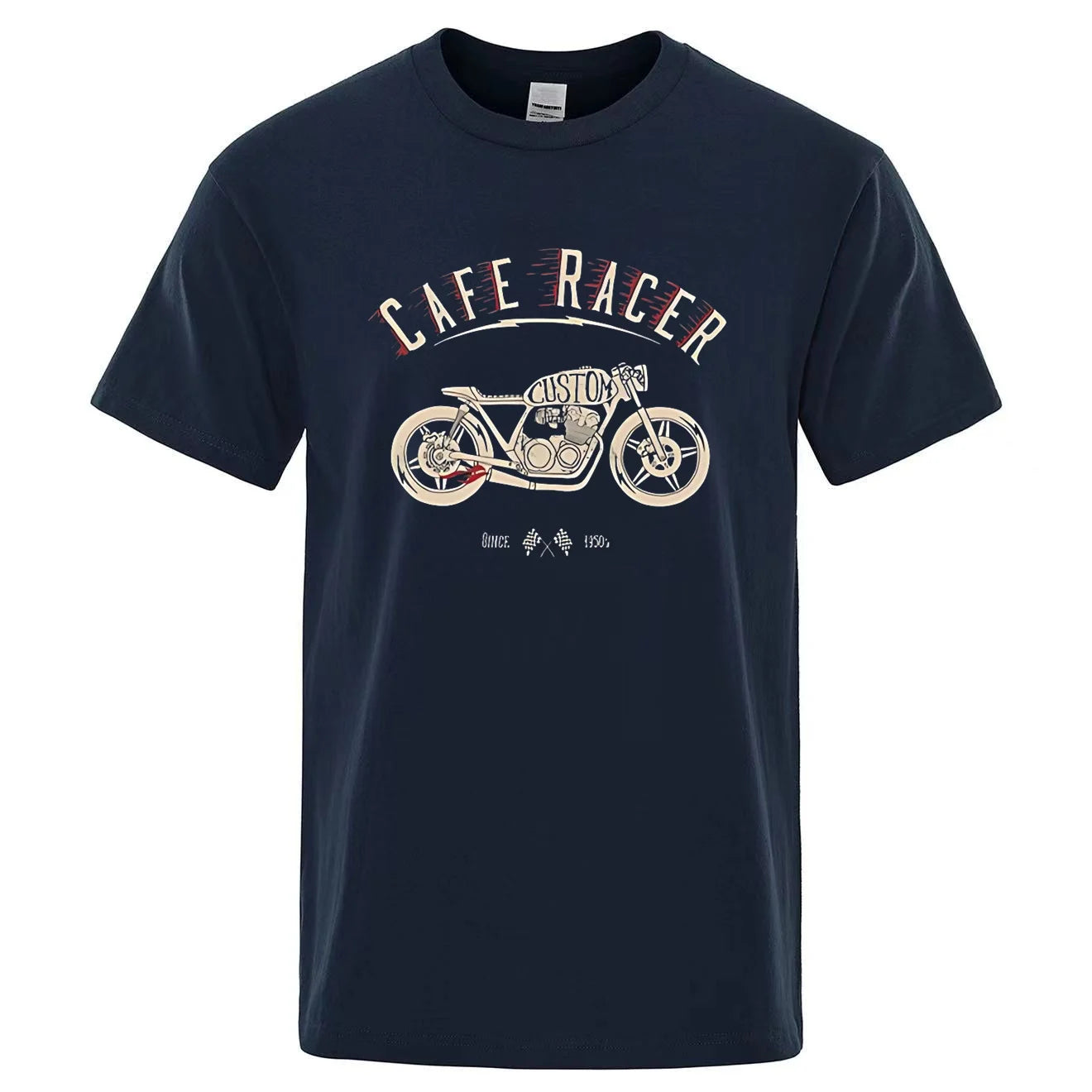 CAFE RACER Motorcycle Logo T-Shirt by RiderOut™