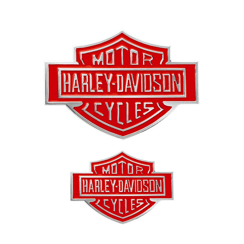 2PCS HD Motorcycle Basic Logo Metal Stickers by RiderOut™