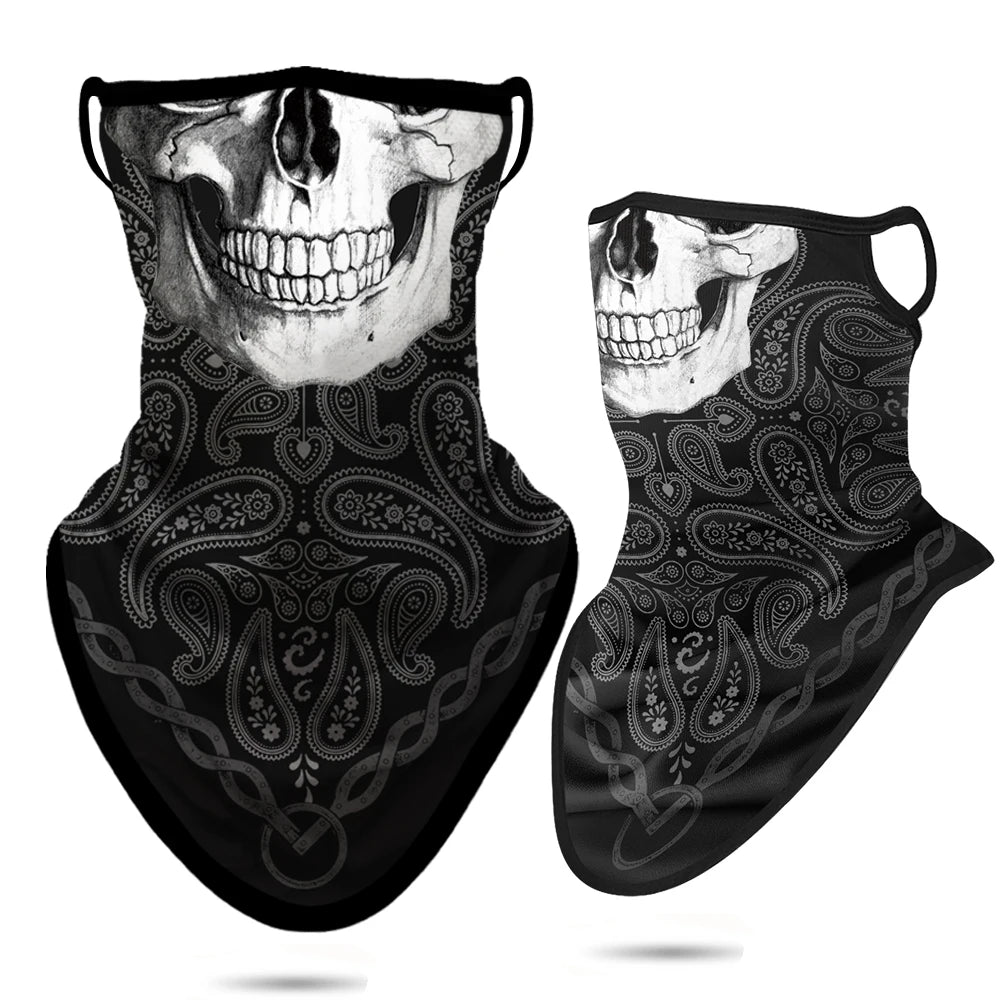 Breathable Skull Neck Gaiter Bandana by RiderOut™