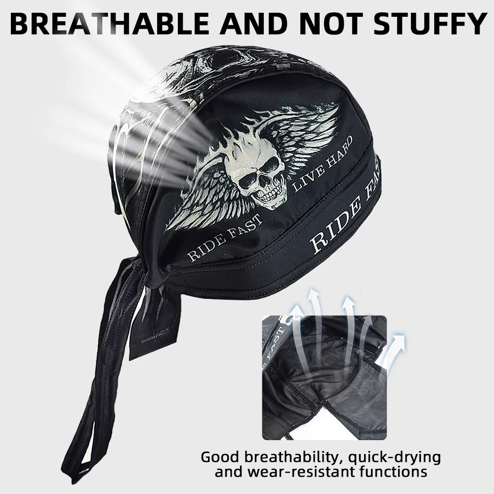Motorcycle Riding Skull Caps by RiderOut
