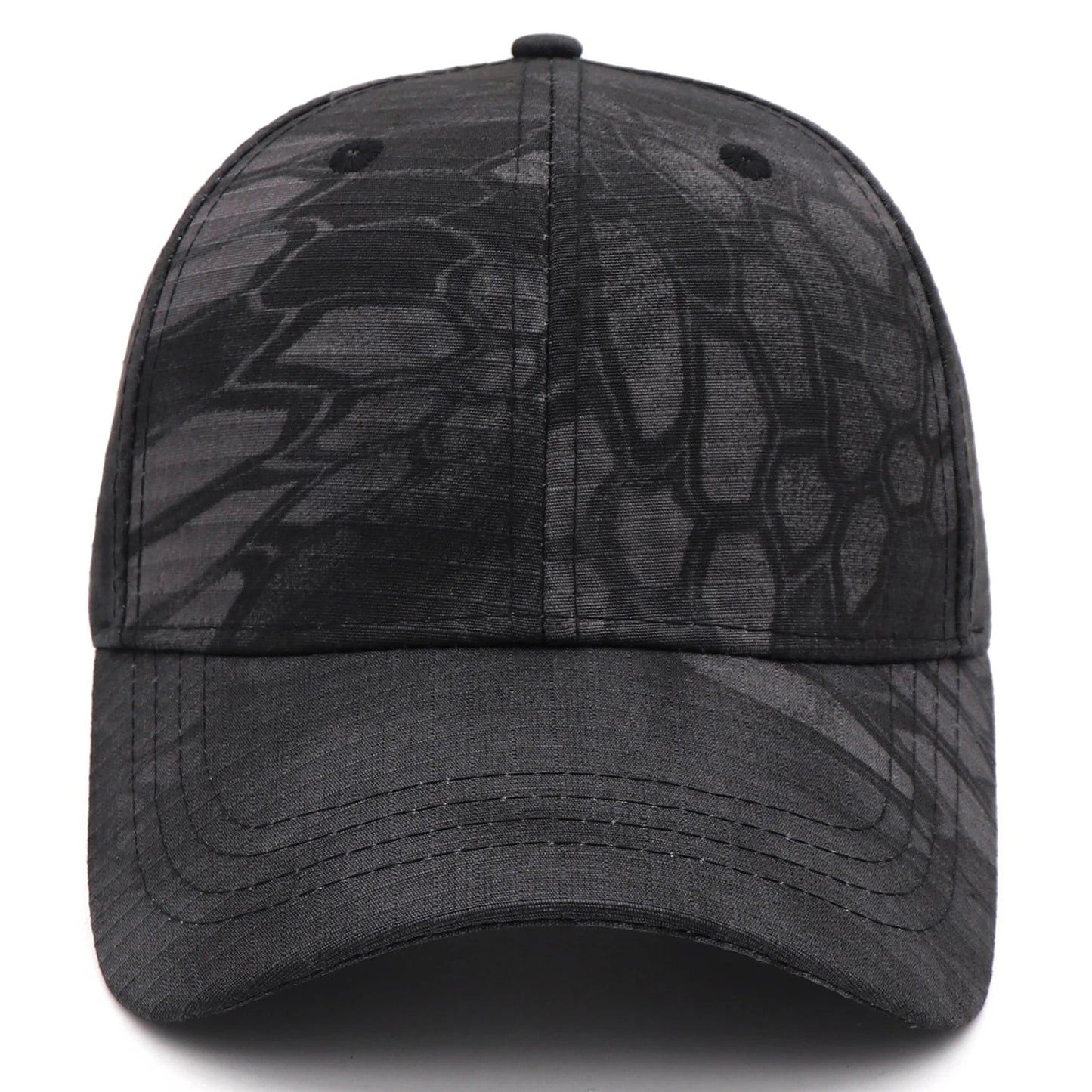Black Python Camouflage Baseball Cap by RiderOut