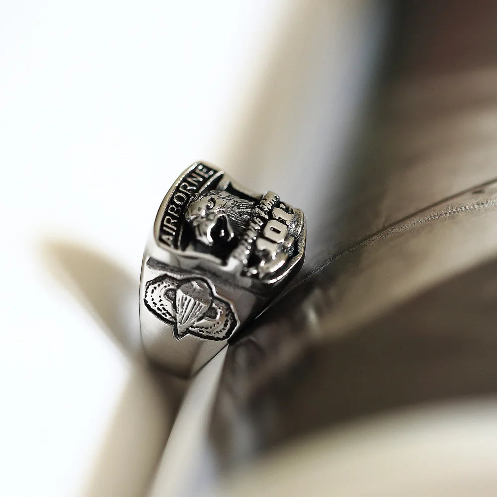 US Army Air Force 101 Eagle Totem Retro Ring by RiderOut™