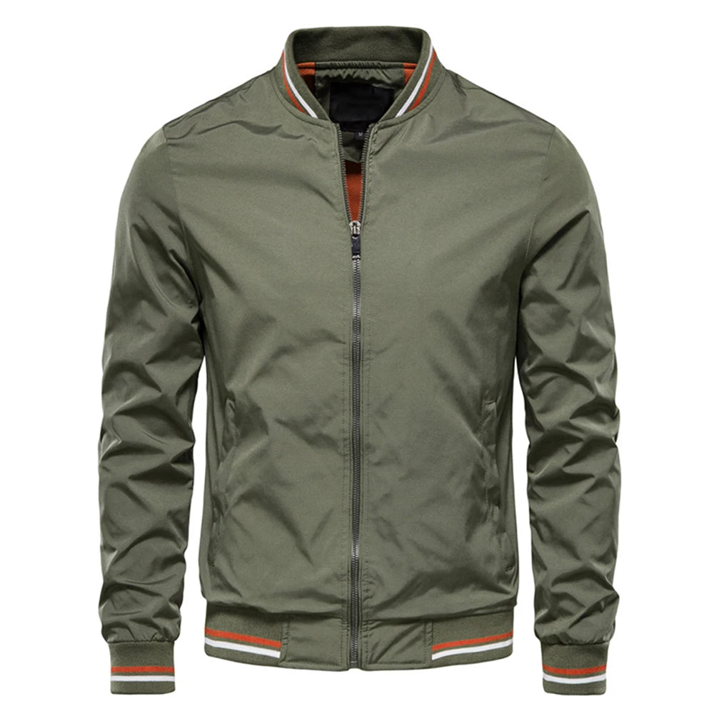 Casual Slim Fit Bomber Jacket by RiderOut