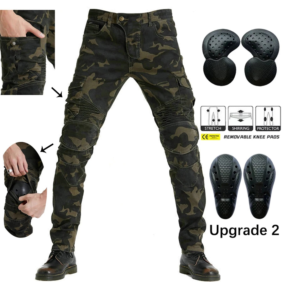 Motorcycle Riding Protective Camo Pants by RiderOut™