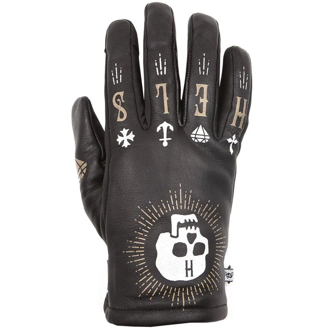 Black Helstons Motorcycle Gloves by RiderOut