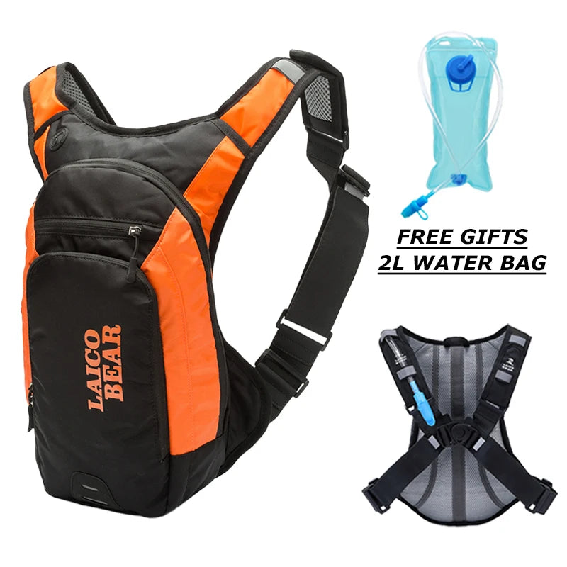 Motorcycle Hydration Backpack Built-in 2L Water Bag by RiderOut™
