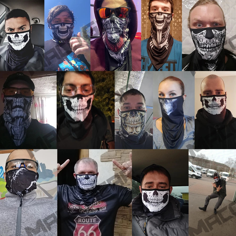 Skull Hanging Ear Bandana by RiderOut™
