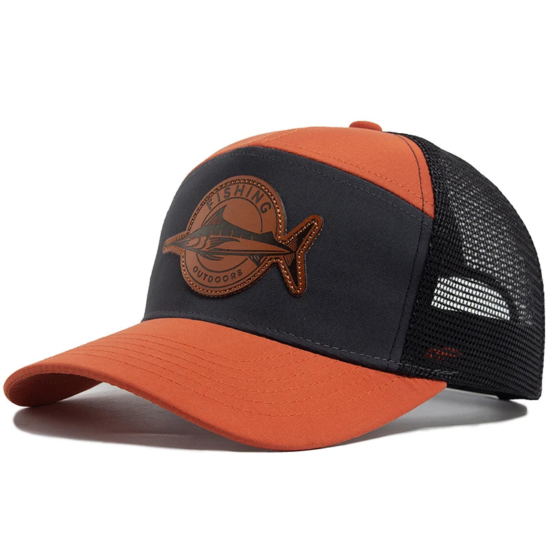 Shark Leather Label Baseball Cap by RiderOut™