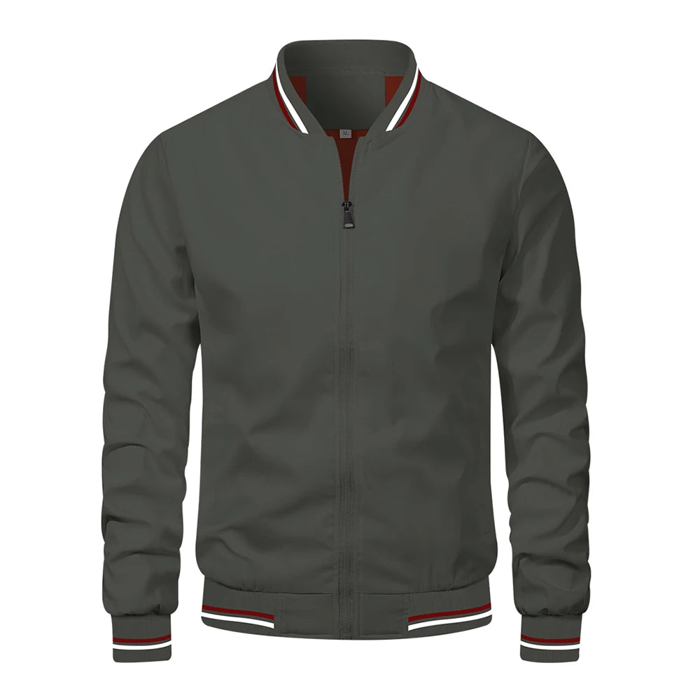 Casual Slim Fit Bomber Jacket by RiderOut