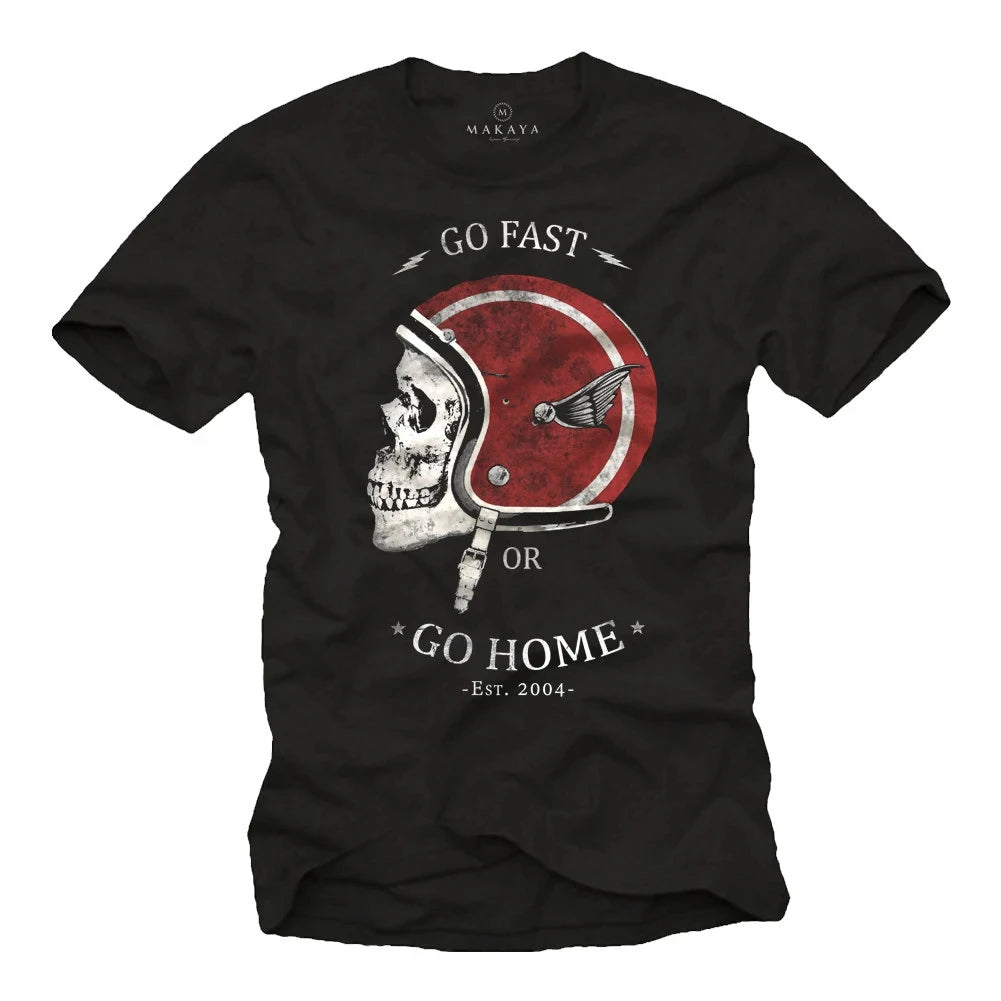 Vintage Motorcycle Helmet Biker T-shirt by RiderOut™