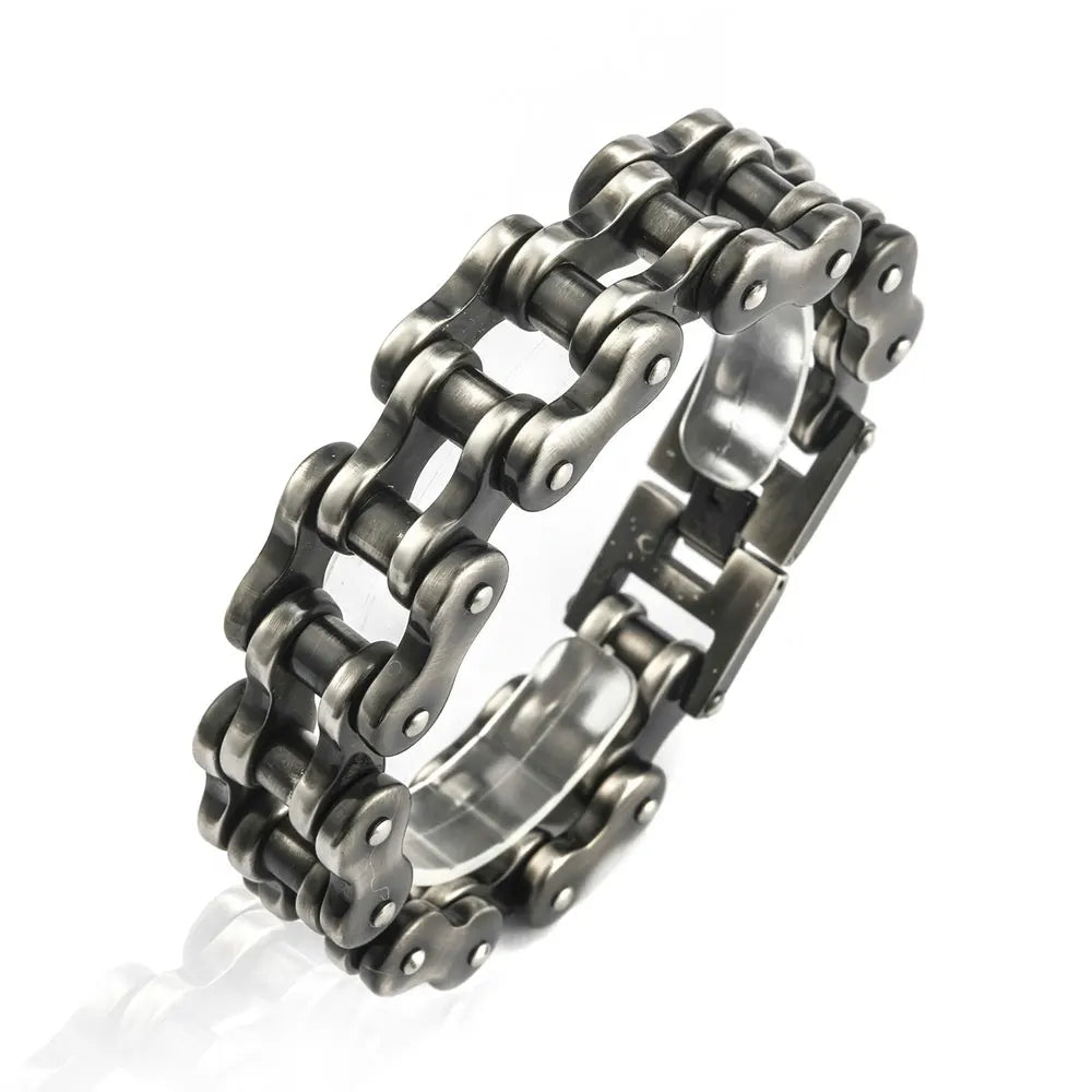 Retro Motorcycle Biker Chain Link Bracelet by RiderOut™