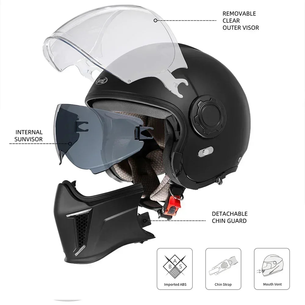 Modular DOT ECE APPROVED Motorcycle Helmet by RiderOut™