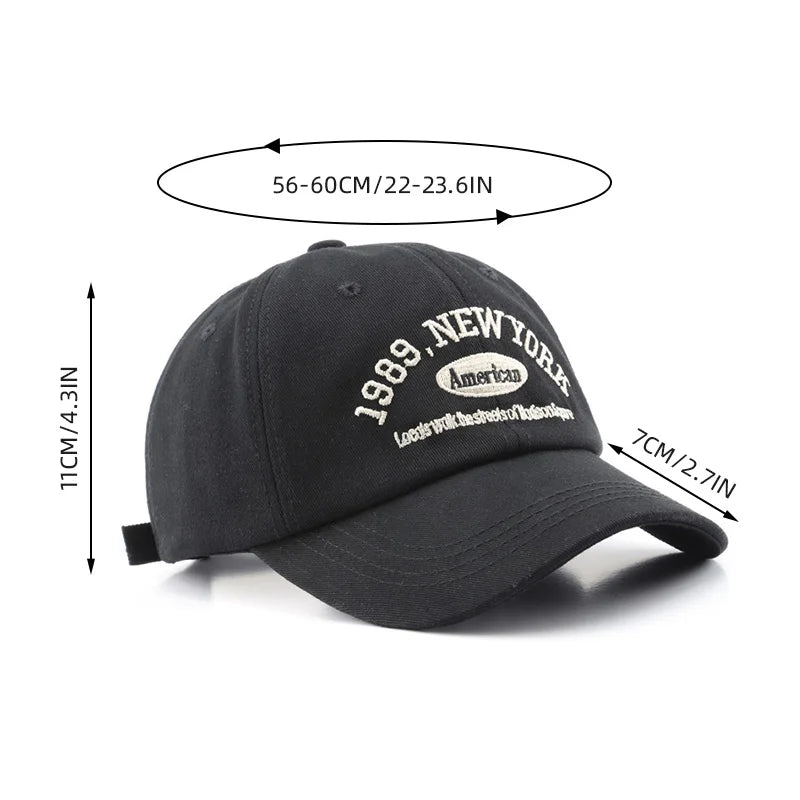 1989 New York Letters Embroidery Baseball Hats by RiderOut™