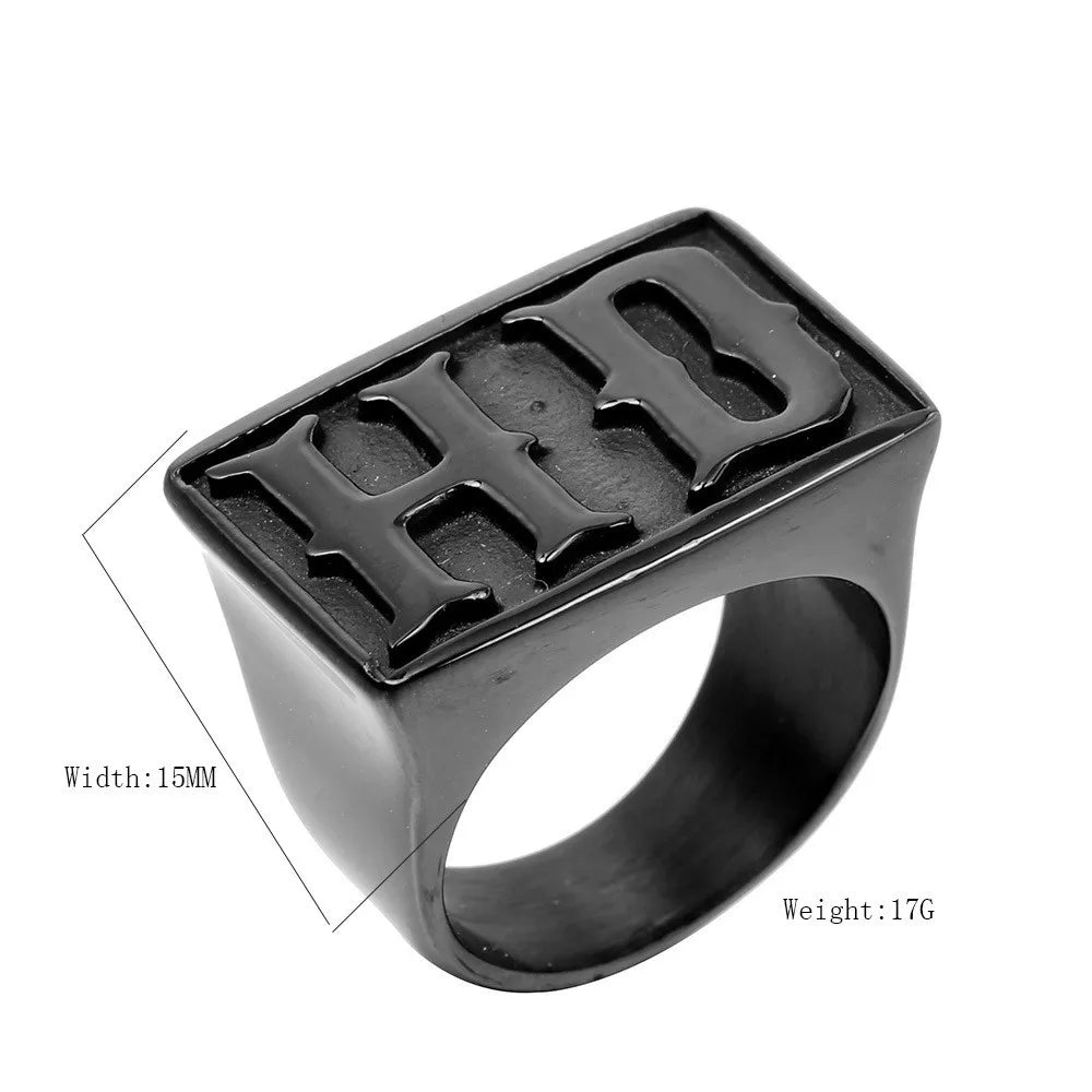 Vintage Classic Locomotive Series HD Titanium Ring by RiderOut