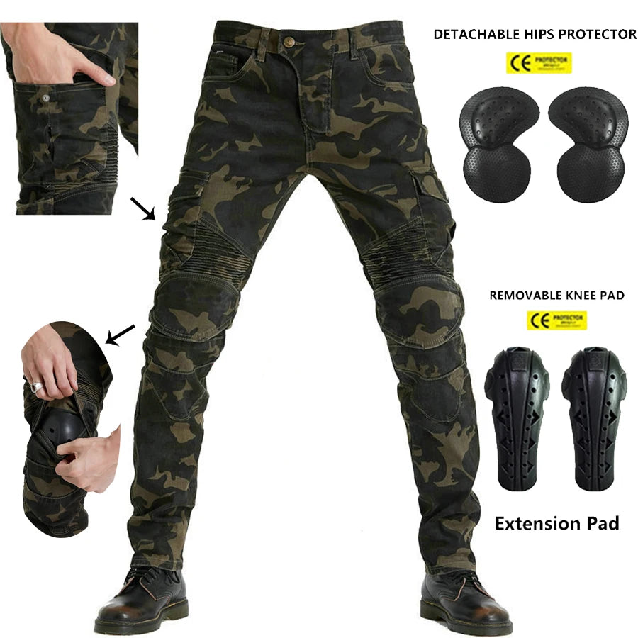 Motorcycle Riding Protective Camo Pants by RiderOut™