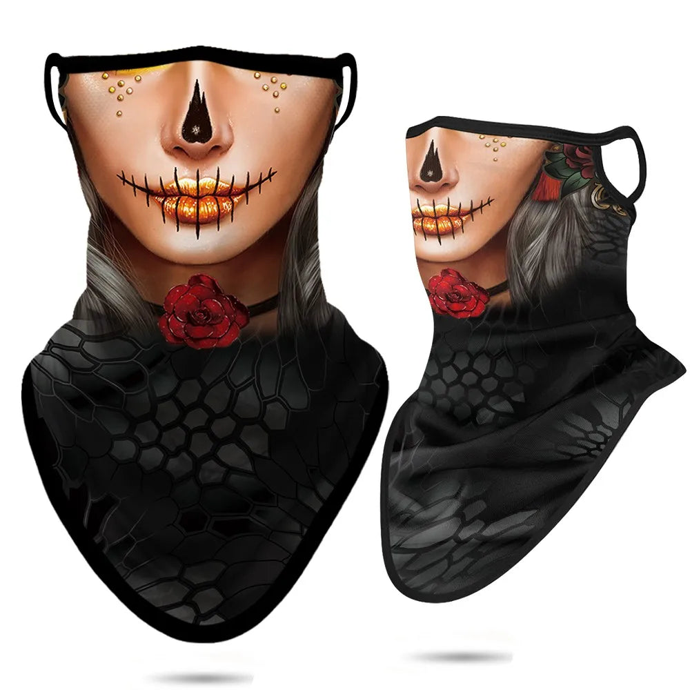 Breathable Skull Neck Gaiter Bandana by RiderOut™