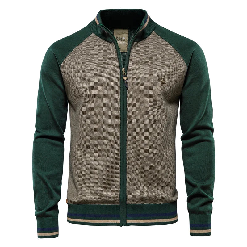 Spliced Cardigan Casual High Quality Cotton Jacket by RiderOut