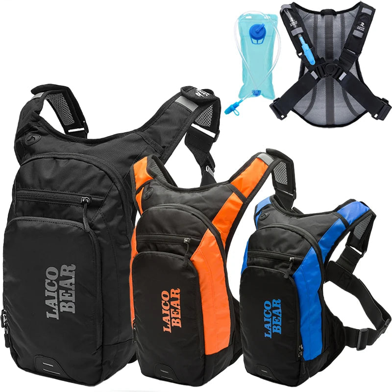 Motorcycle Hydration Backpack Built-in 2L Water Bag by RiderOut™