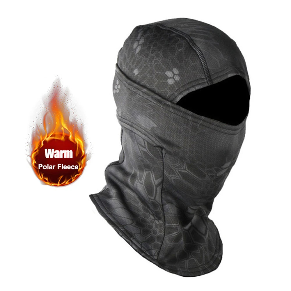 Winter Fleece Warm Camouflage Motorcycle Bandana by RiderOut™