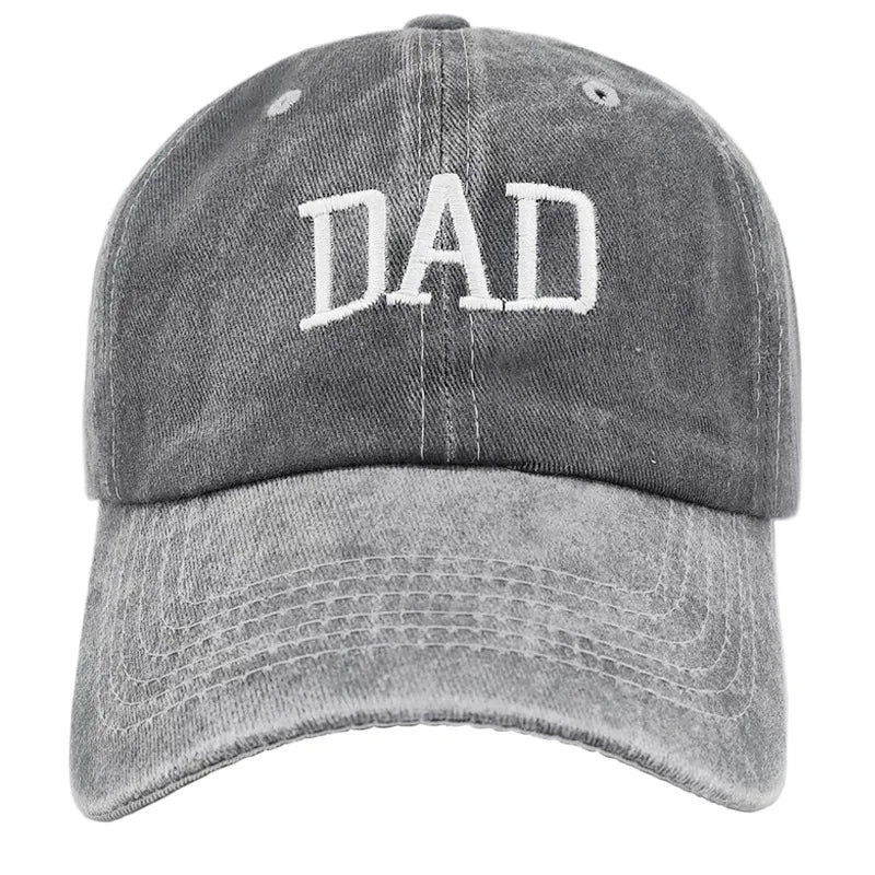 Washed Cotton DAD MOM Embroidered Baseball Cap by RiderOut™
