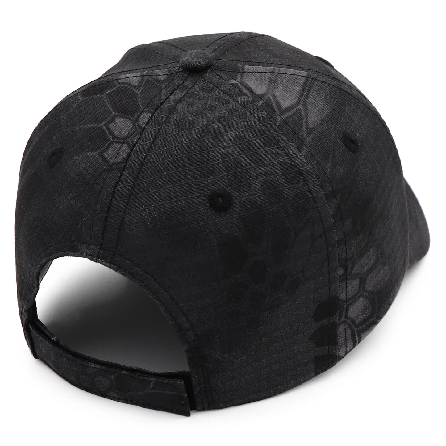 Black Python Camouflage Baseball Cap by RiderOut