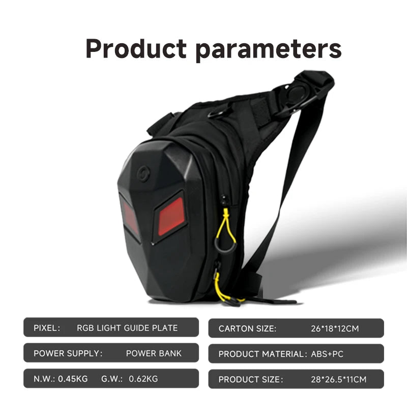 LED Screen Motorcycle Riding Leg Bag by RiderOut™